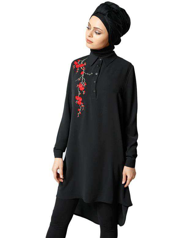 شومیز زنانه مشکی Refka