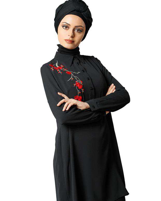 شومیز زنانه مشکی Refka