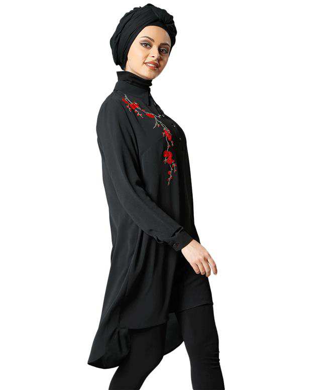 شومیز زنانه مشکی Refka
