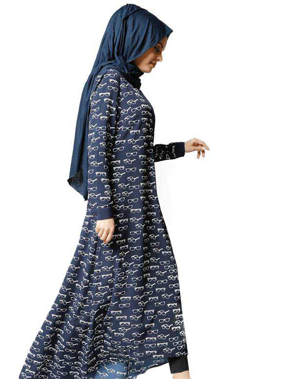 پیراهن زنانه سرمه ای Refka