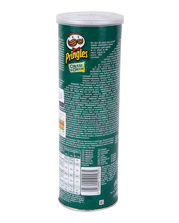 چیپس با طعم پنیر و پیاز 165 گرمی Pringles