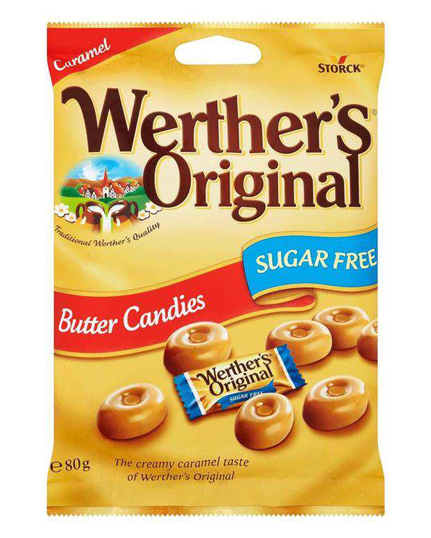 آبنبات رژیمی 70 گرمی Storck Werther's