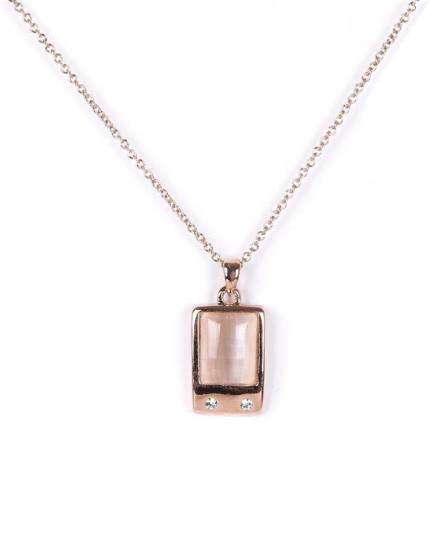 ست گردنبند و گوشواره زنانه رزگلد Fashion Jewelery