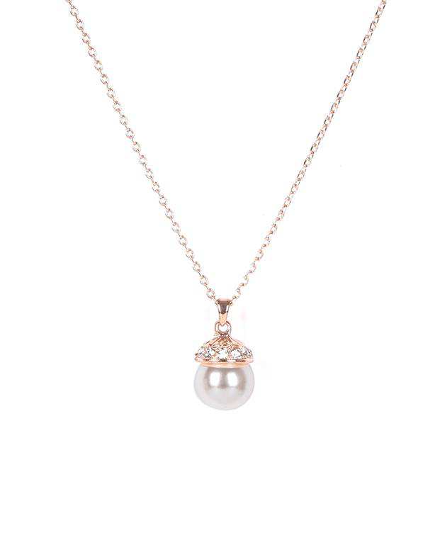ست گردنبند و گوشواره زنانه رزگلد Fashion Jewellery