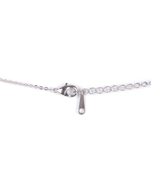 گردنبند نگین‌دار زنانه نقره‌ای Fashion Jewellery