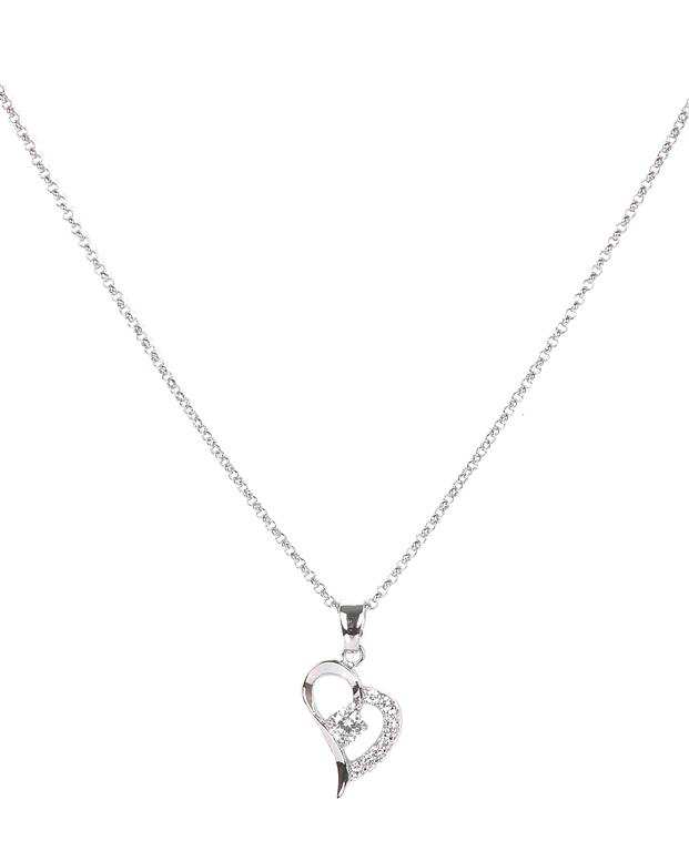 ست گردنبند و گوشواره زنانه نقره ای Fashion Jewelery