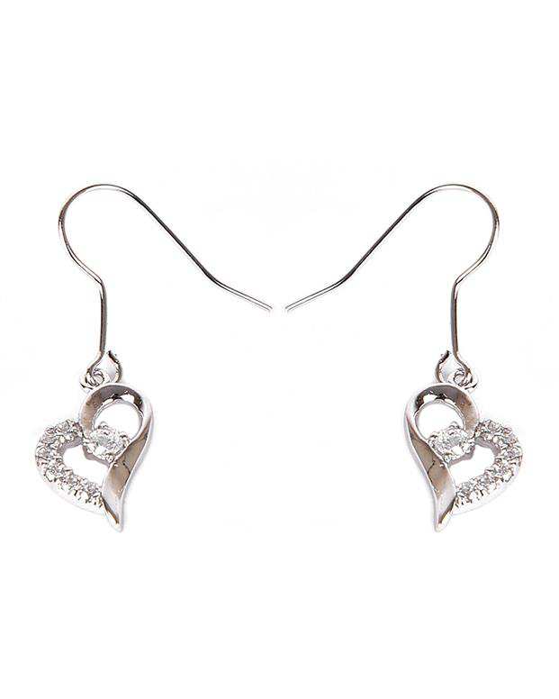 ست گردنبند و گوشواره زنانه نقره ای Fashion Jewelery