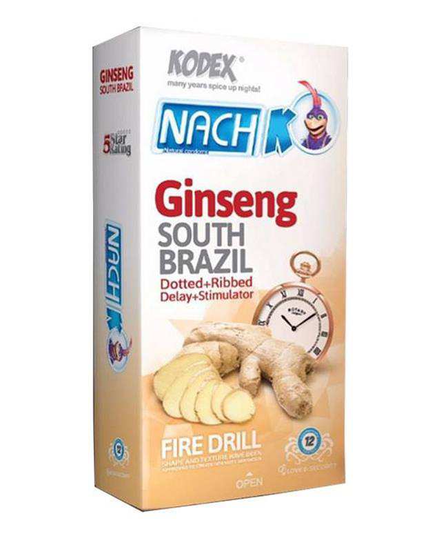 بسته 12 عددی کاندوم تاخیری مدل Ginseng کدکس