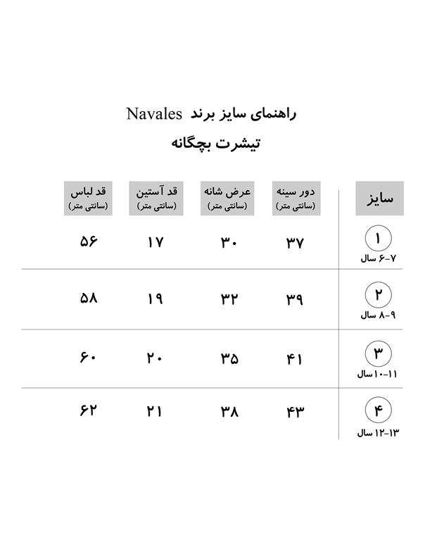 تی شرت بچگانه کد 82-BL   آبی کاربنی ناوالس
