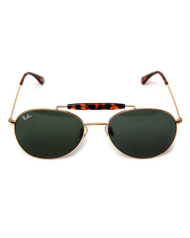 عینک آفتابی طلایی Aviator R B3540