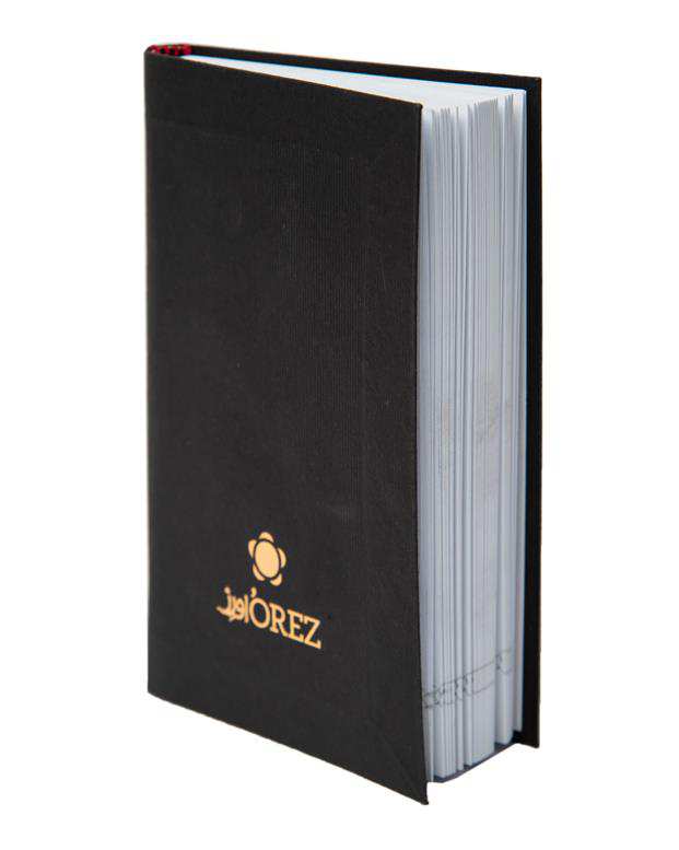 دفترچه یادداشت جیبی مشکی اورز Orez