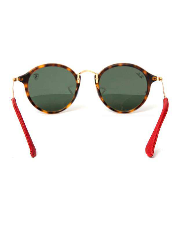 عینک آفتابی ری بن RB2447NM Ferrari Tortoise Round