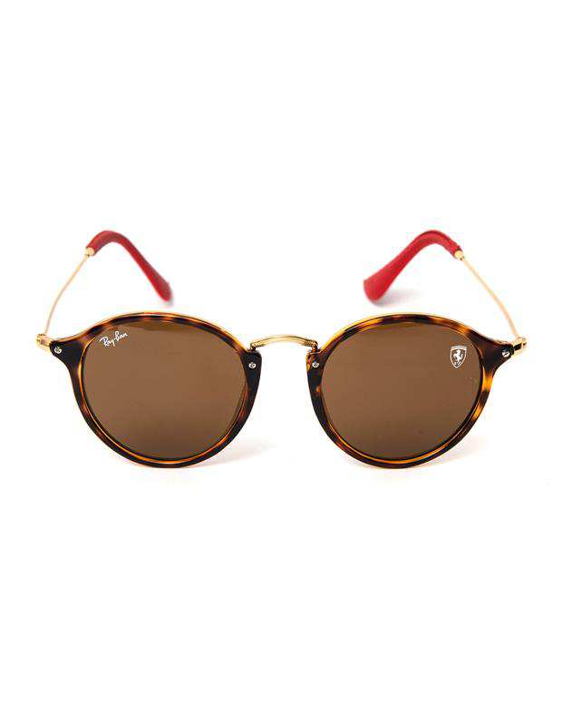 عینک آفتابی ری بن RB2447NM Ferrari Tortoise Round