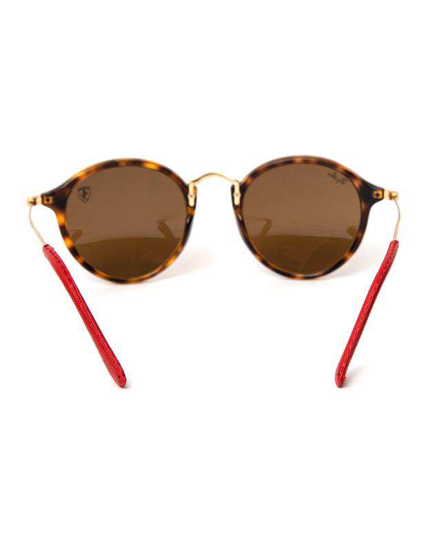 عینک آفتابی ری بن RB2447NM Ferrari Tortoise Round