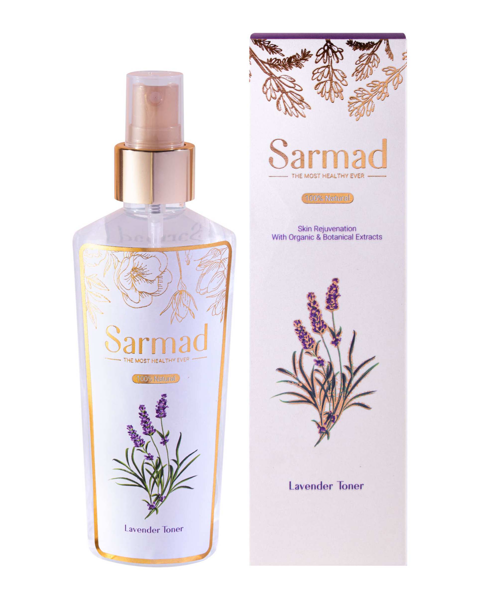 تونر پاک کننده صورت مدل 140ml Lavender سرمد