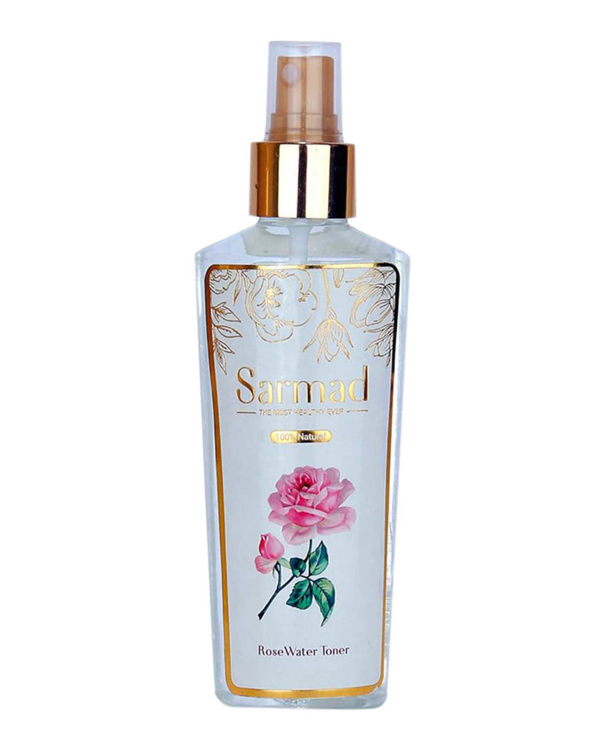 تونر پاک کننده صورت مدل 140ml 24K Gold Rose Water سرمد