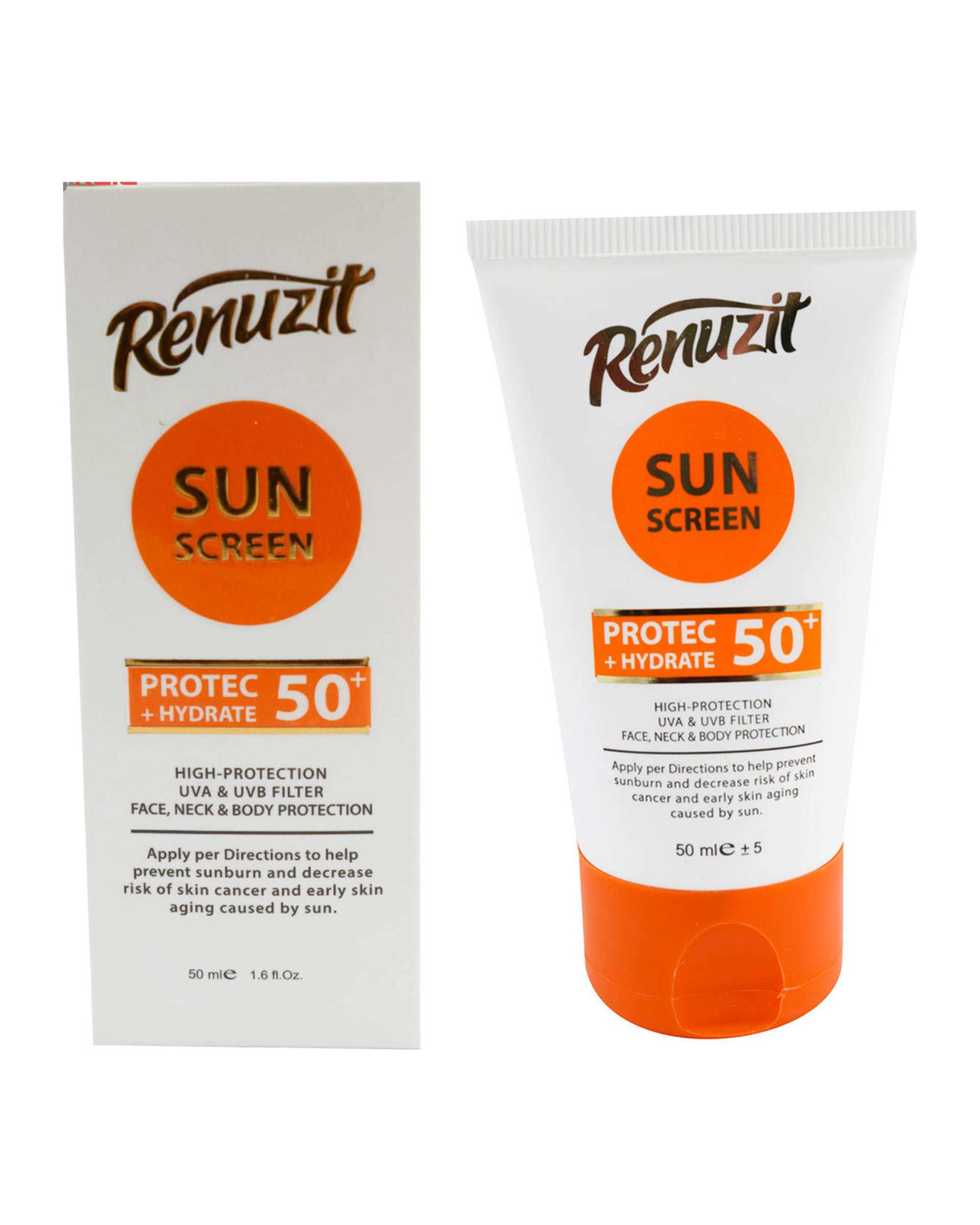 کرم ضد آفتاب SPF50 بی رنگ رینوزیت