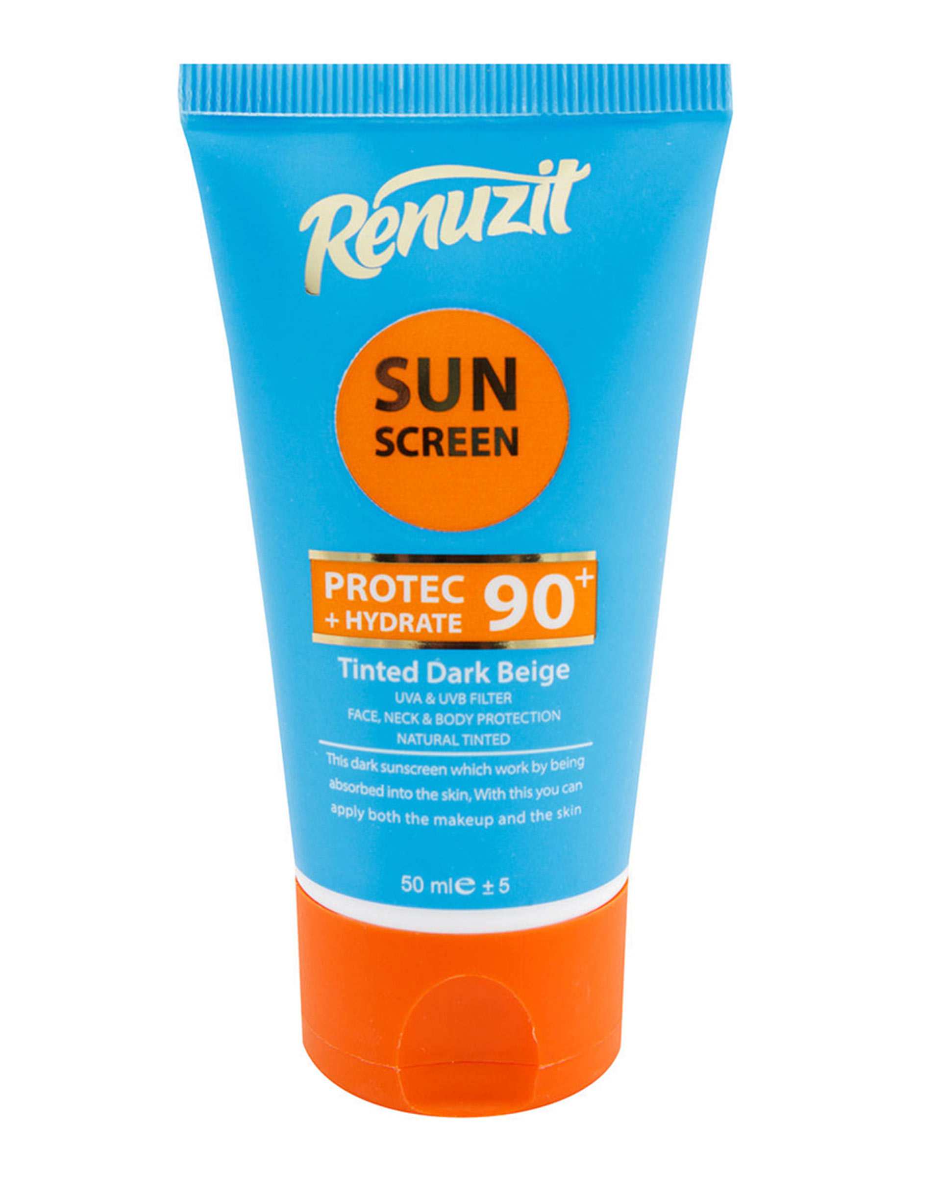 کرم ضد آفتاب رنگی SPF90 بژ تیره رینوزیت