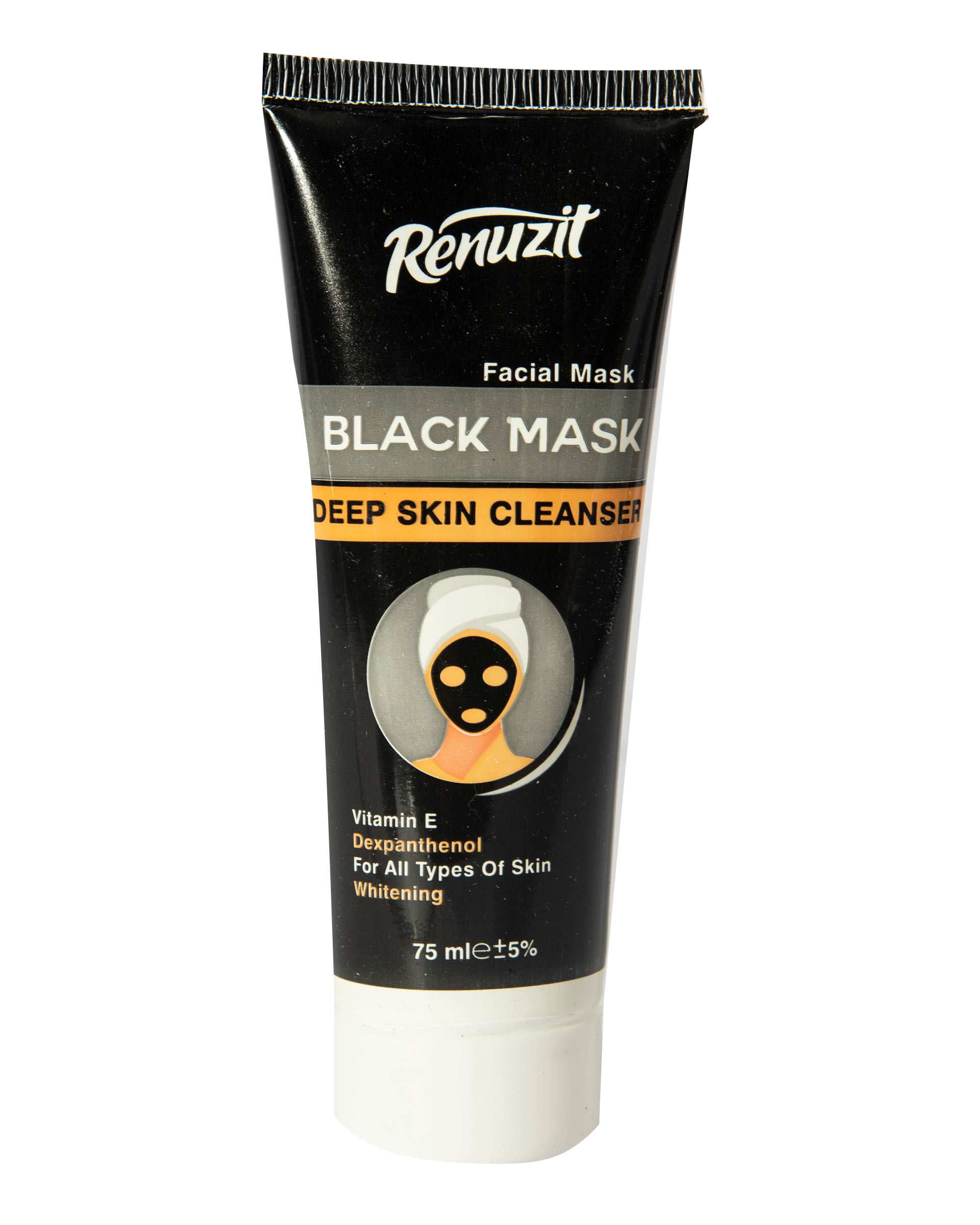 ماسک صورت حاوی کربن فعال 75ml Black Mask رینوزیت