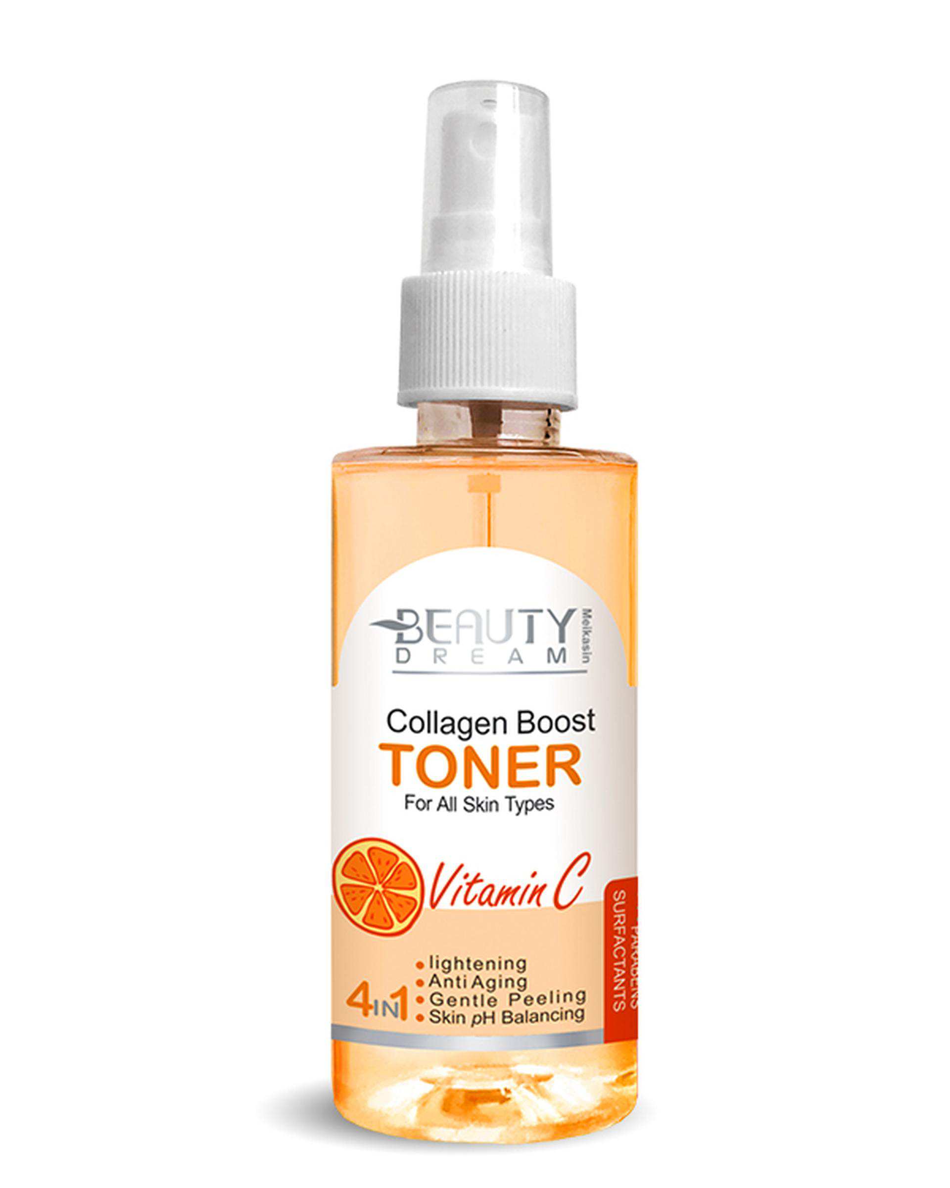 تونر صورت حاوی ویتامین C بیوتی دریم Beauty Dream مدل Collagen Booster حجم 150ml