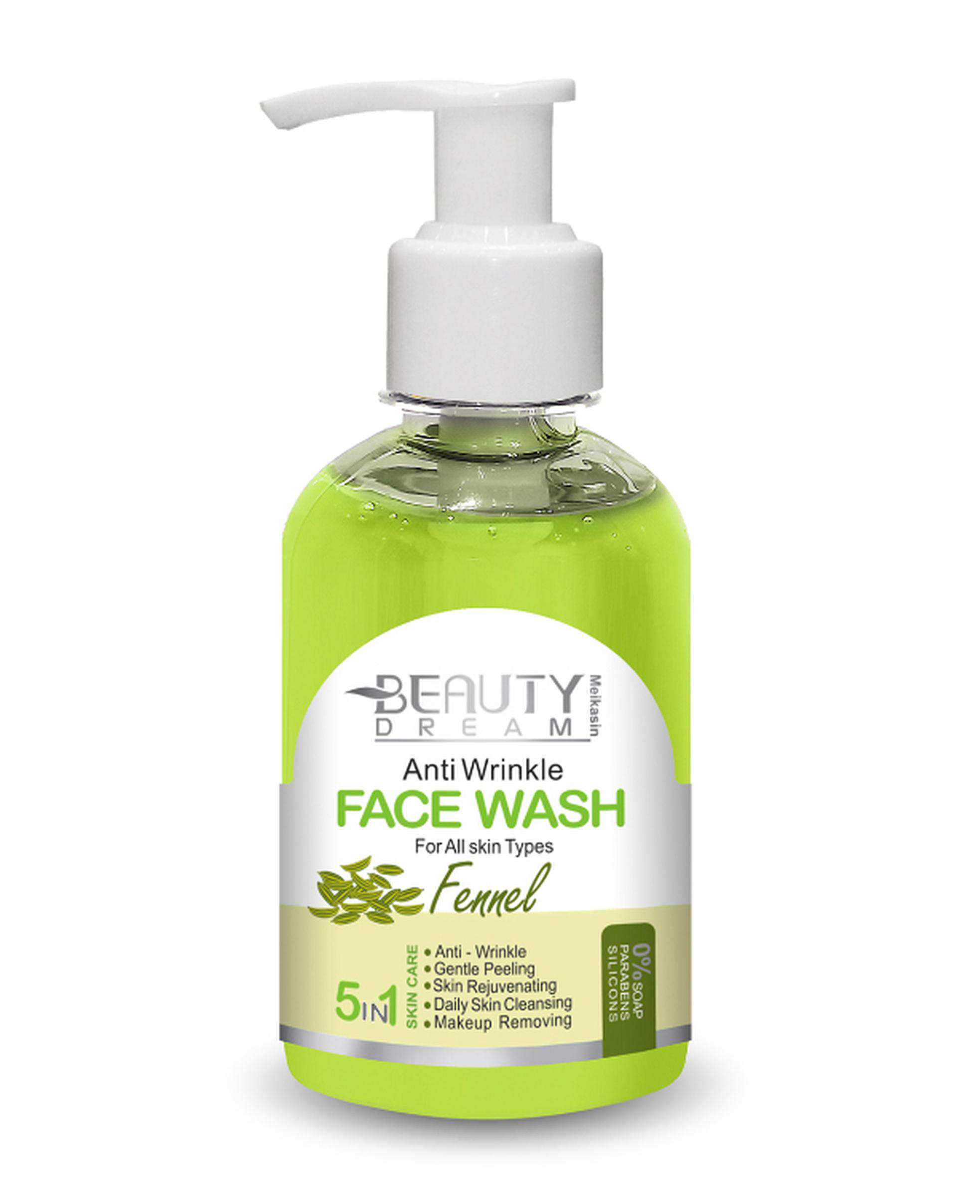 ژل شستشوی صورت بیوتی دریم Beauty Dream مدل Fennel حاوی عصاره رازیانه 250ml