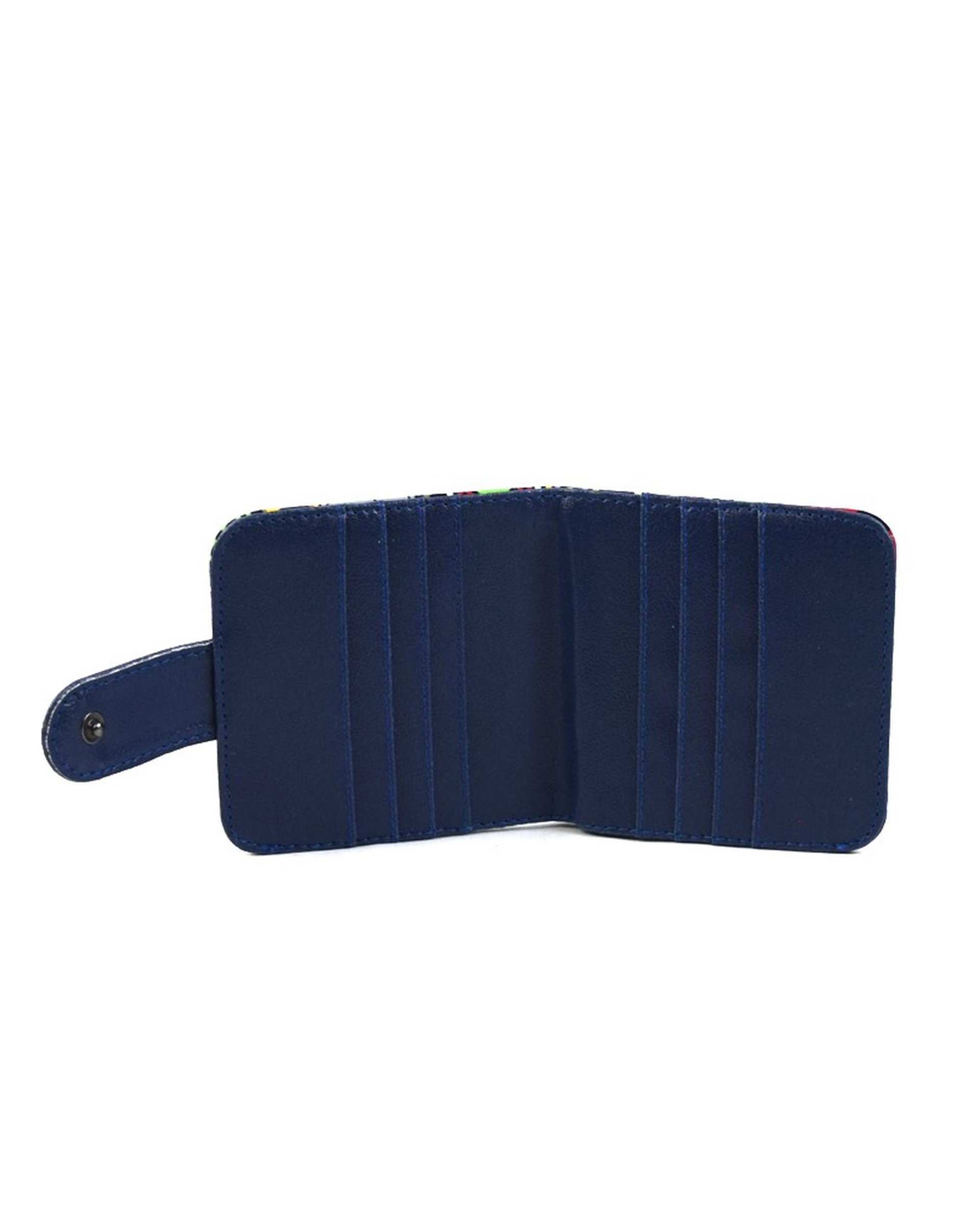 کیف پول زنانه جیبی آبی کاربنی رنگ تا رنگ Rang Ta Rang کد 121368