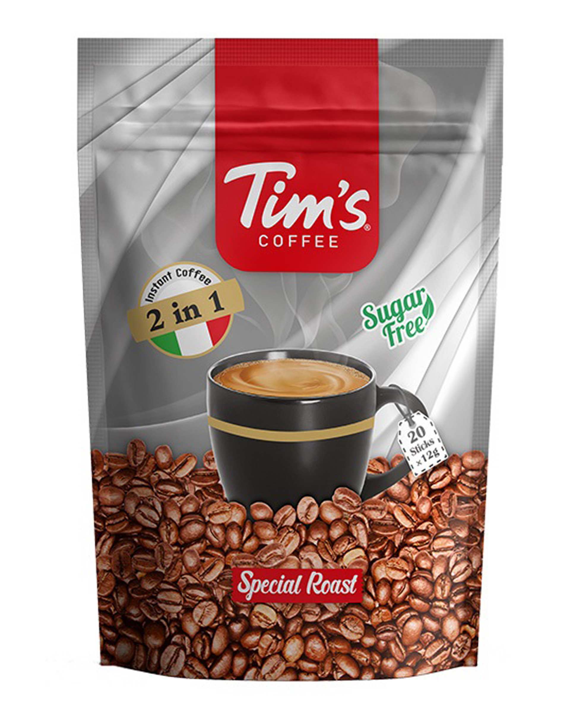 کافی میکس 1*2 تیمز Tims بسته 20 عددی