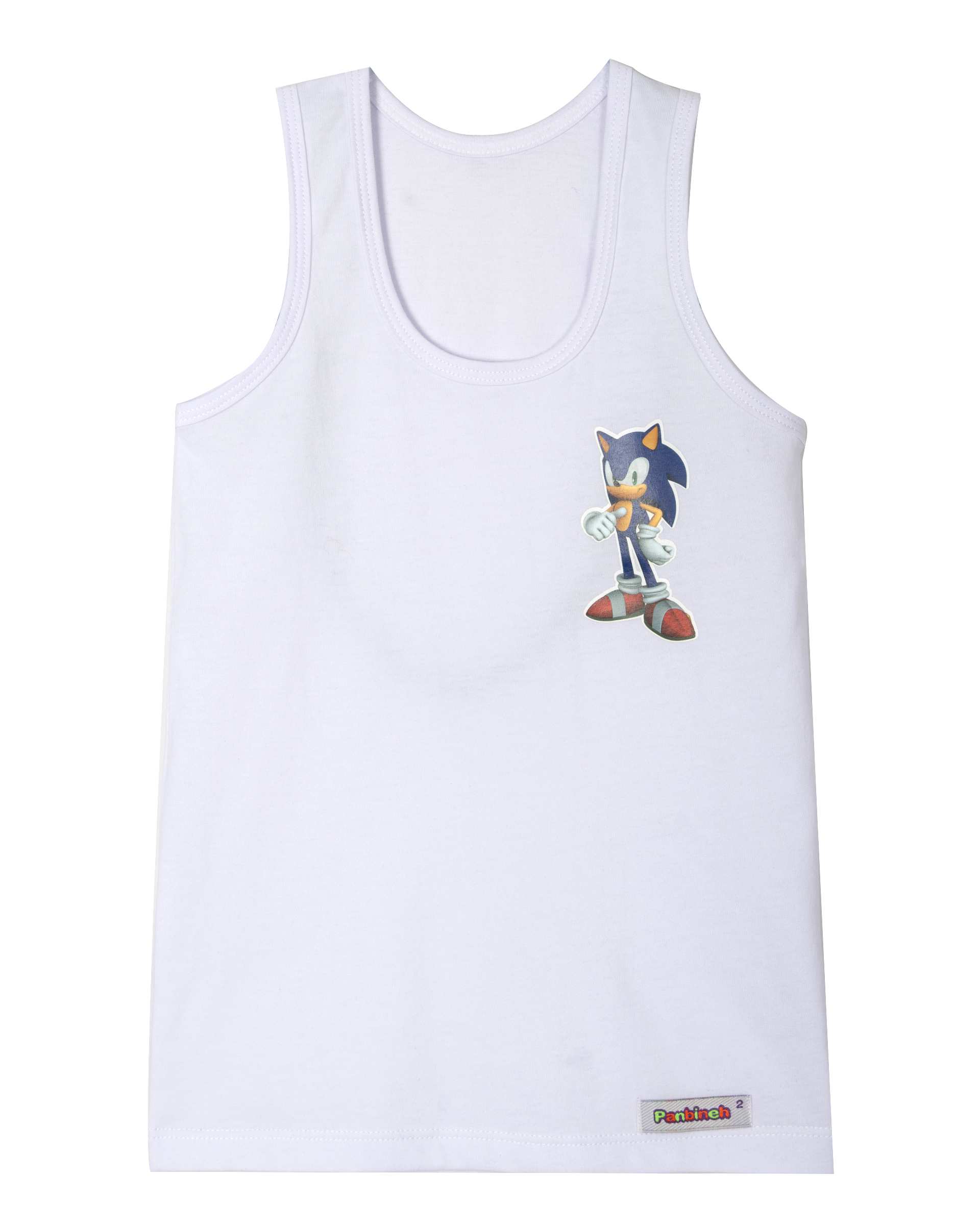 زیرپوش پسرانه رکابی سوپر نخ پنبه سفید Panbineh پنبینه کد 34241773