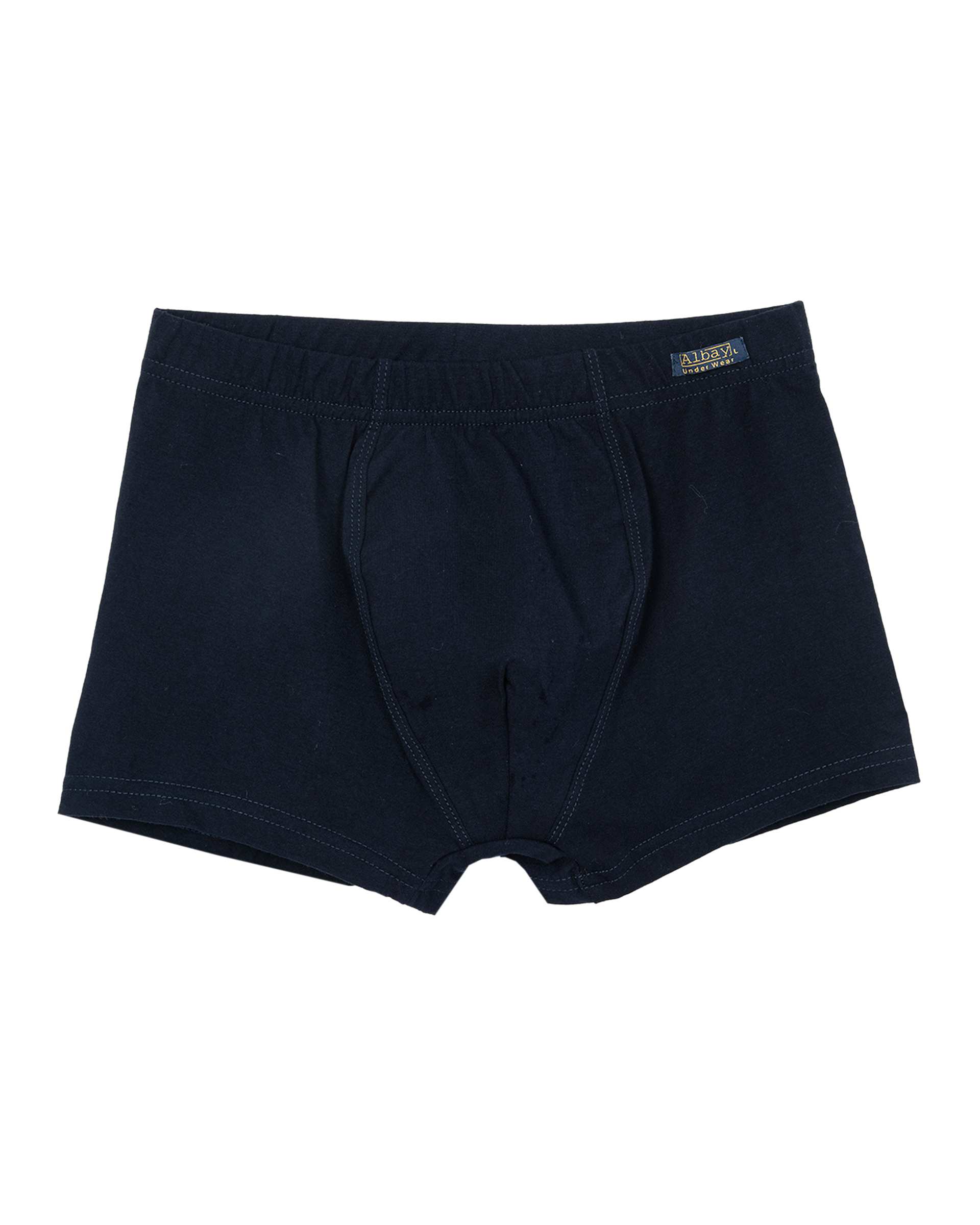 شورت مردانه نخی نیم پا سرمه ای آلبی Albay کد 252