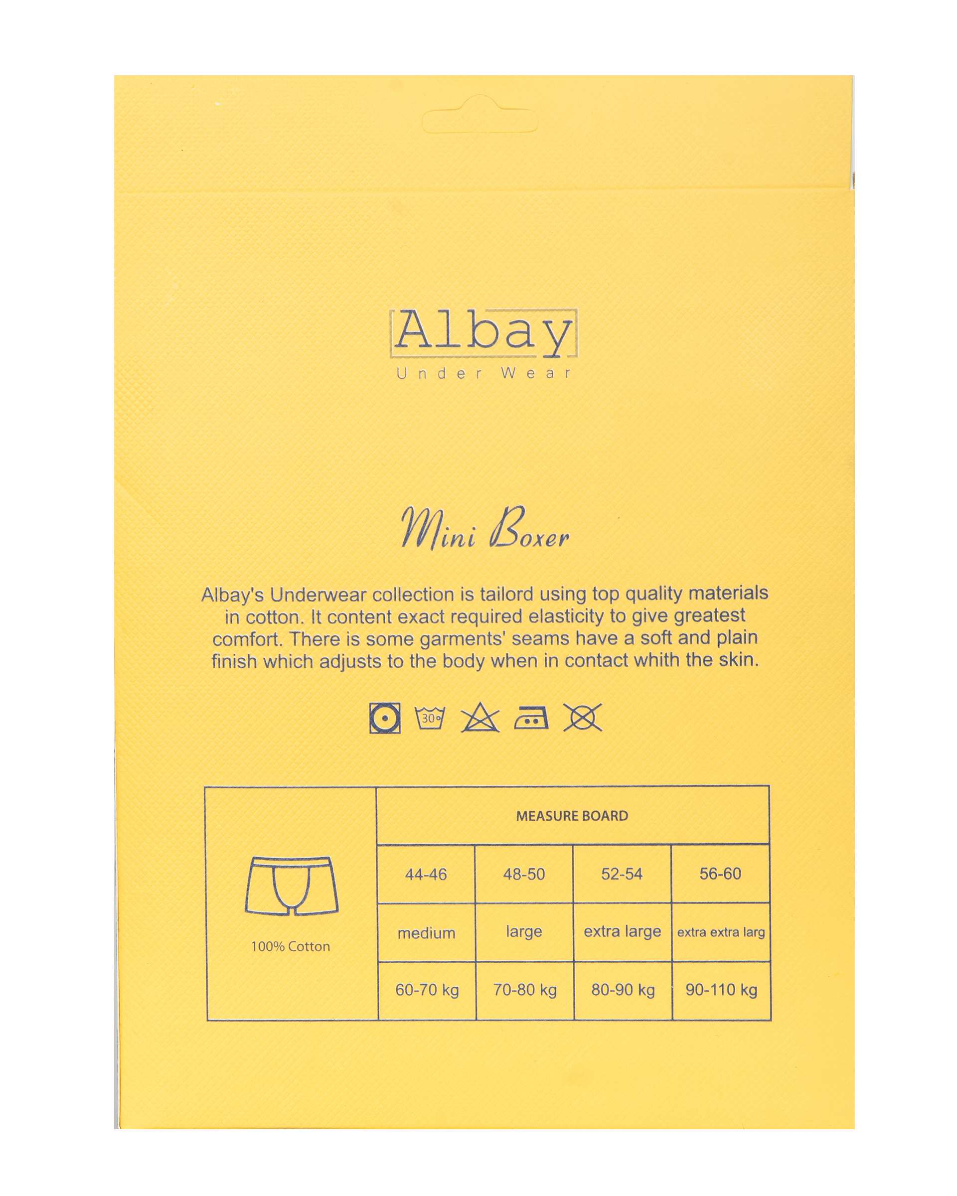 شورت مردانه نخی نیم پا سرمه ای آلبی Albay کد 252