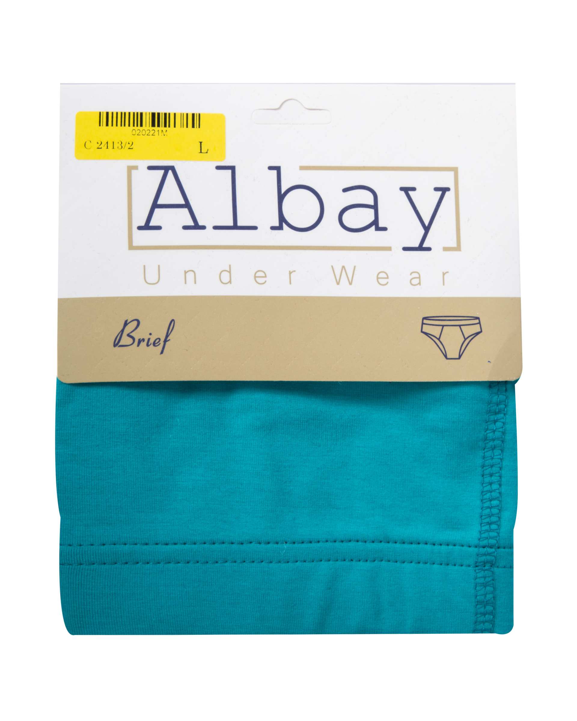 شورت مردانه نخی اسلیپ سبز آلبی Albay کد 2413/2