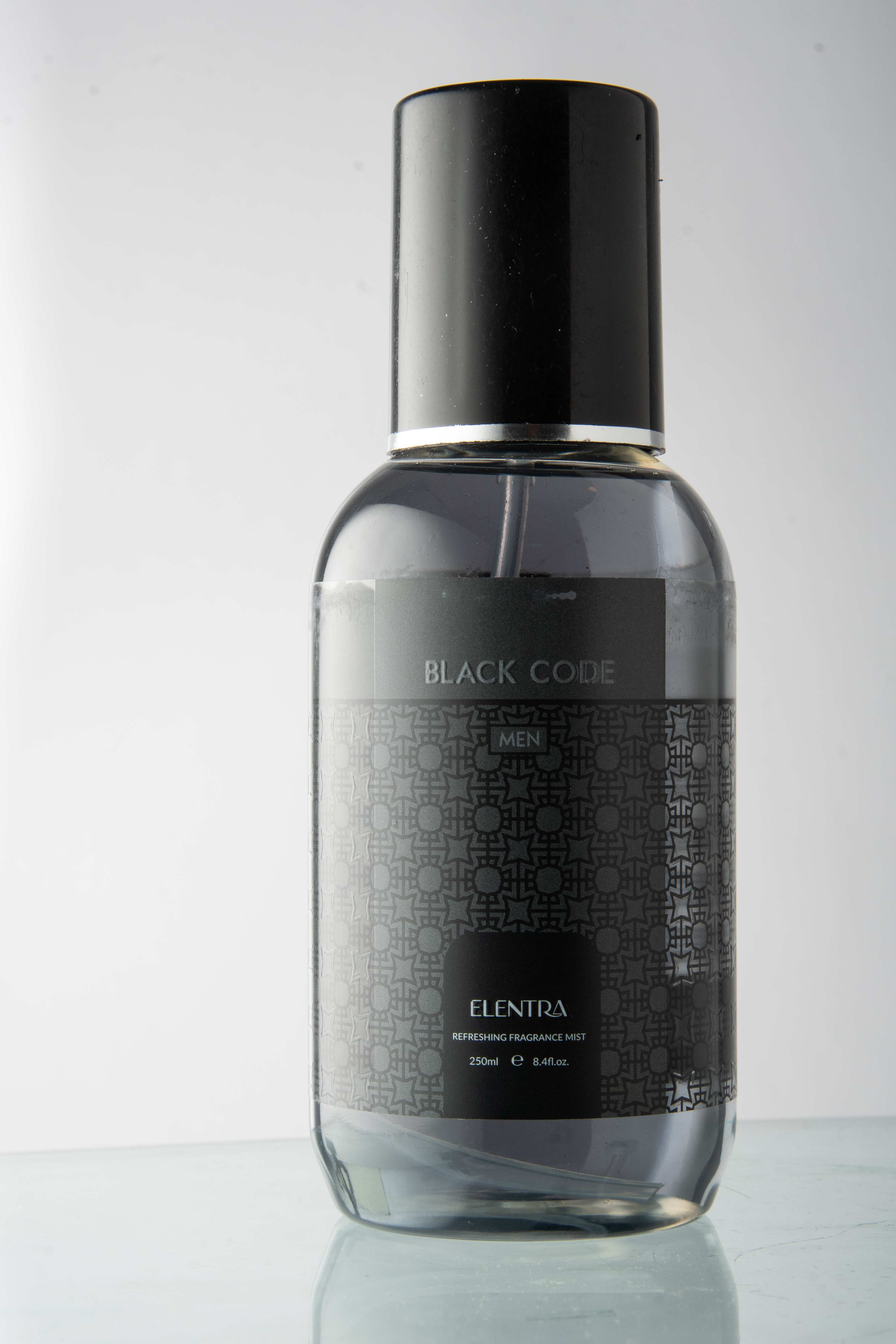 بادی اسپلش مردانه النترا Elentra مدل Black Code حجم 250ml