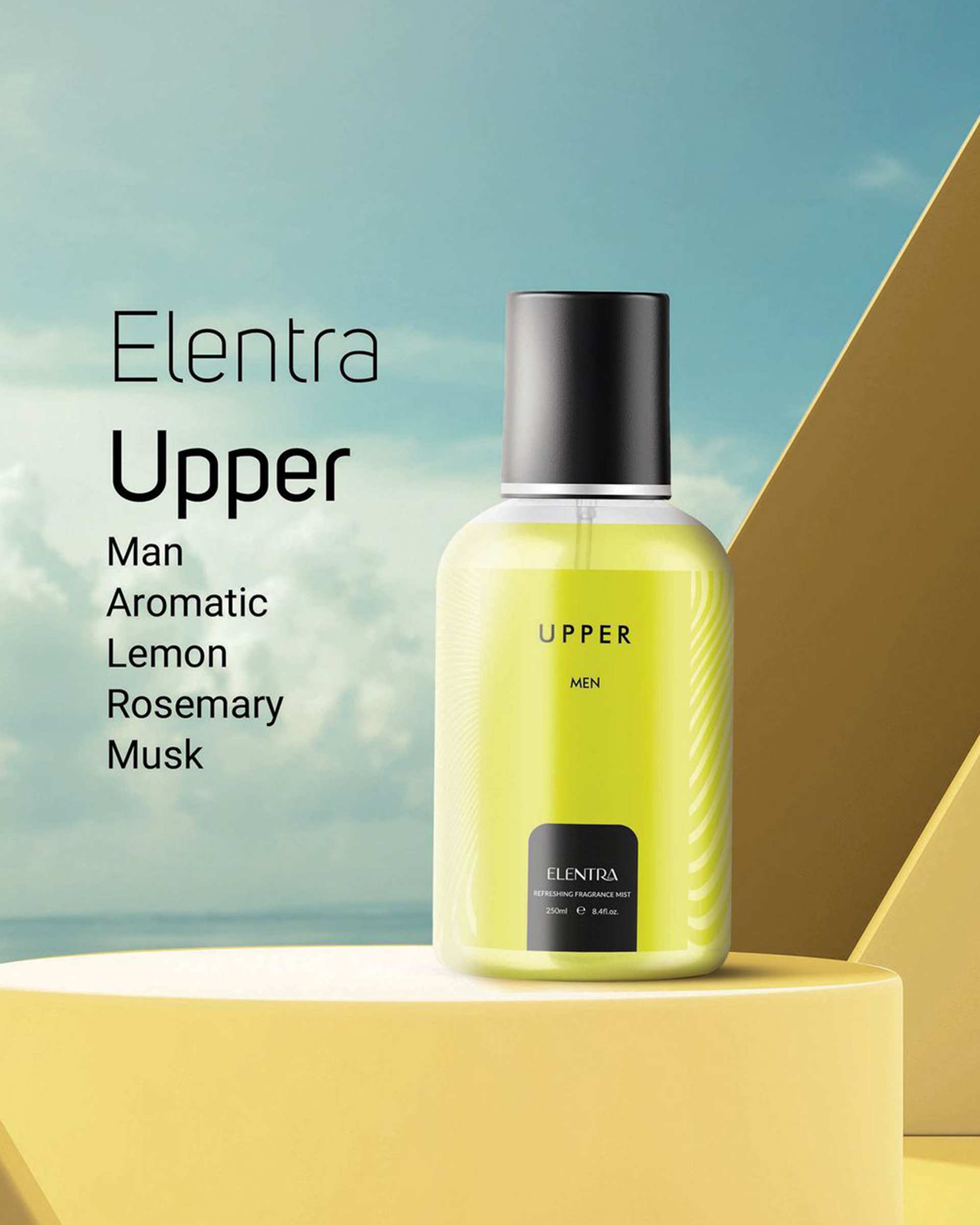 بادی اسپلش مردانه النترا Elentra مدل Upper حجم 250ml