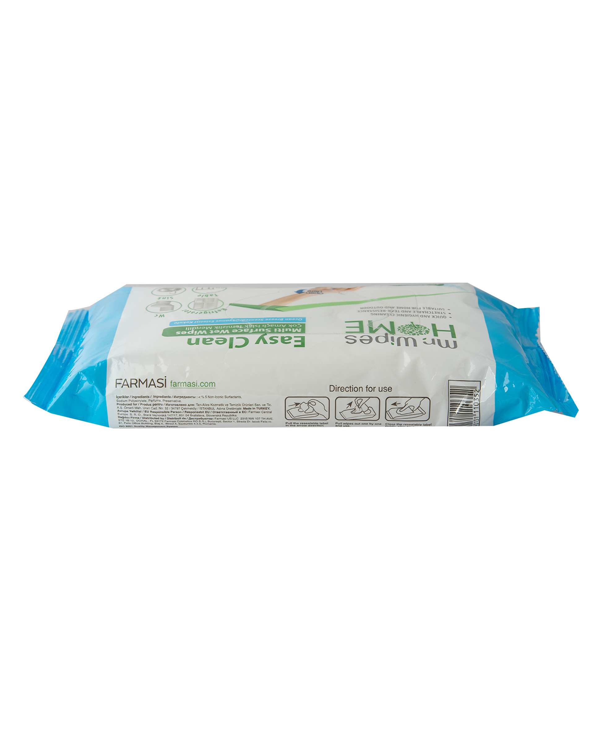 دستمال مرطوب پاک کننده فارماسی Farmasi مدل Mr Wipes Easy Clean Ocean Breeze