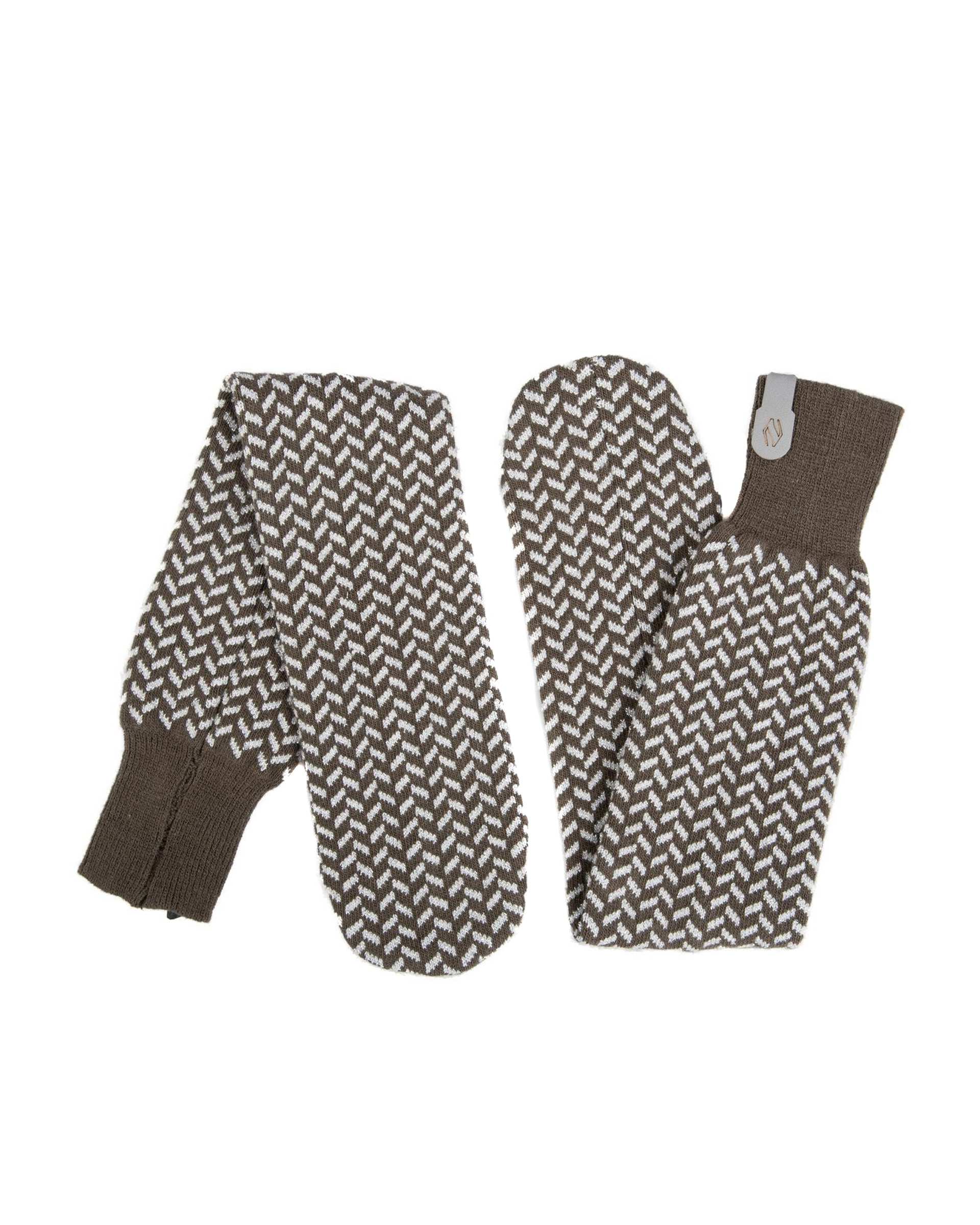 جوراب زنانه بافت لمه دار سبز تارتن Tartan طرح جناقی