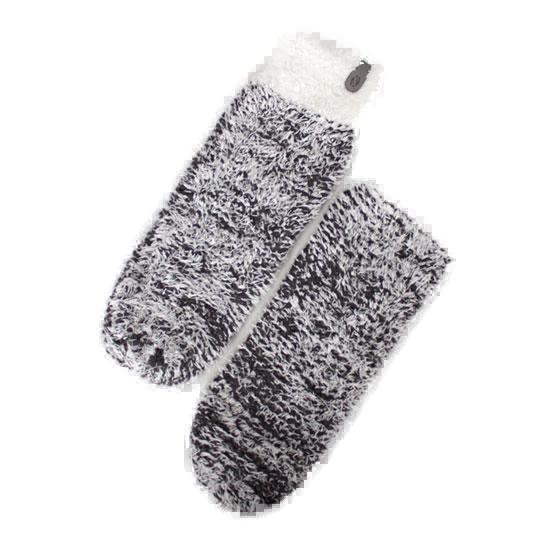 پاپوش زنانه بافت کوتاه مشکی سفید تارتن Tartan طرح مولینه