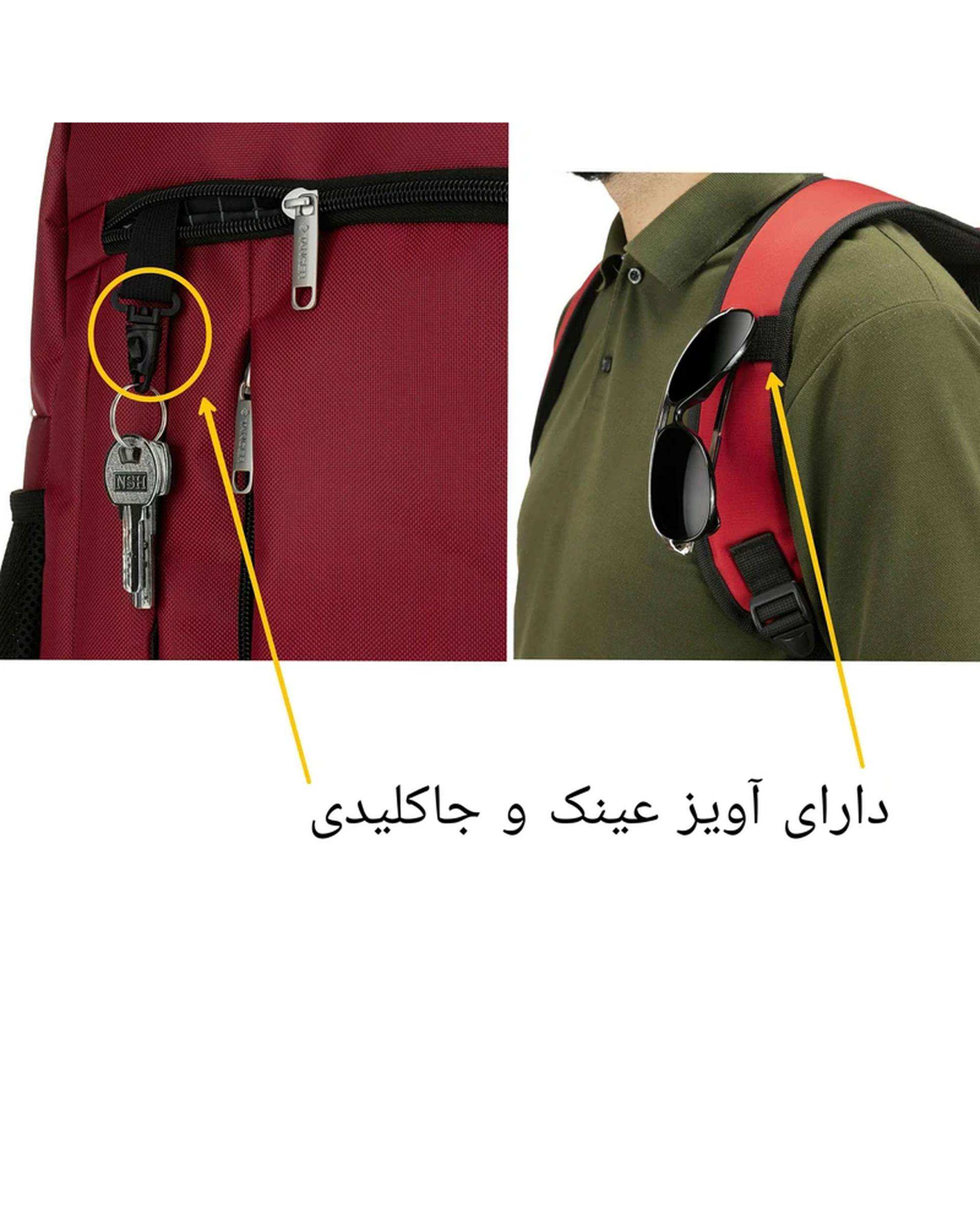 کوله پشتی لپ تاپ  17 اینچ سرمه ای تنسر Tancer مدل نووا Nova کد 112