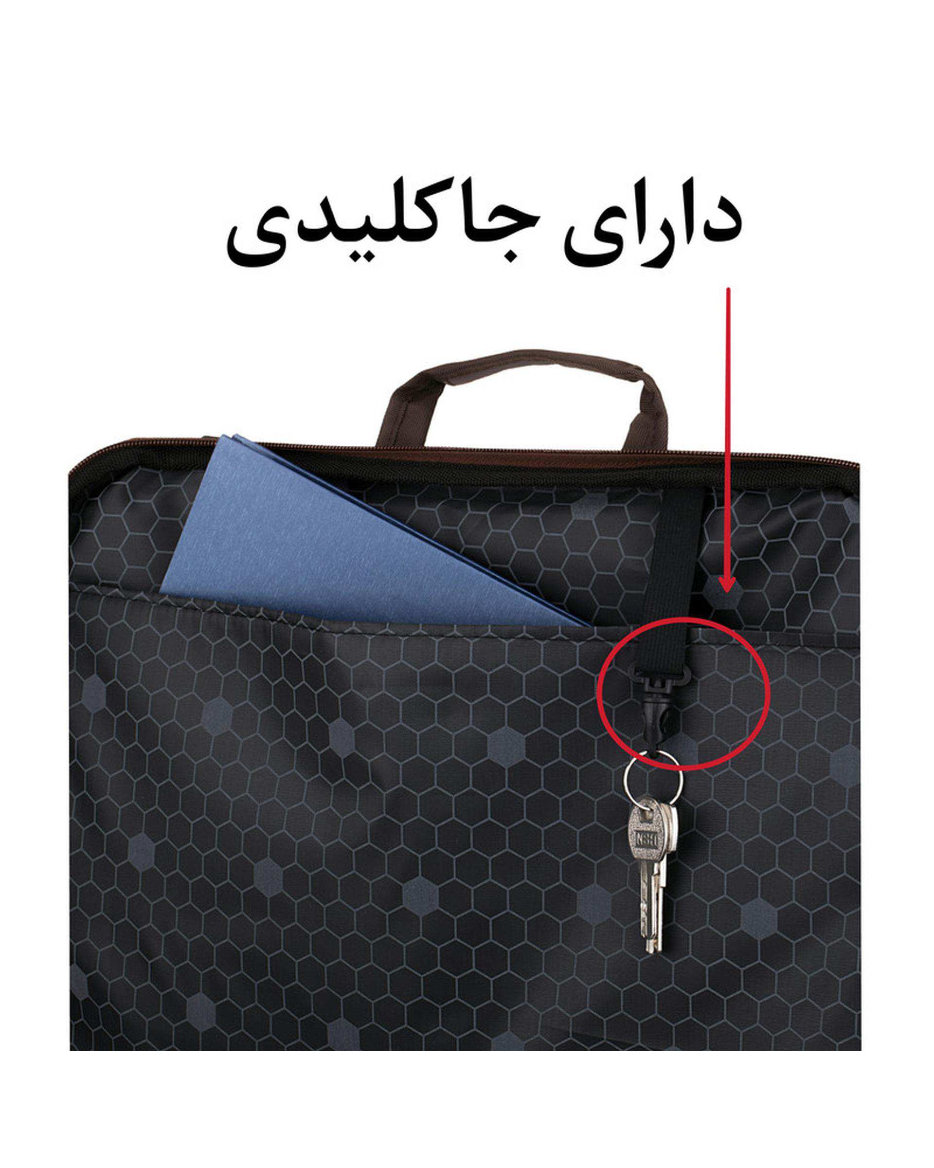 کیف لپ تاپ  15.6 اینچ مشکی تنسر Tancer مدل میلان MILAN کد 113