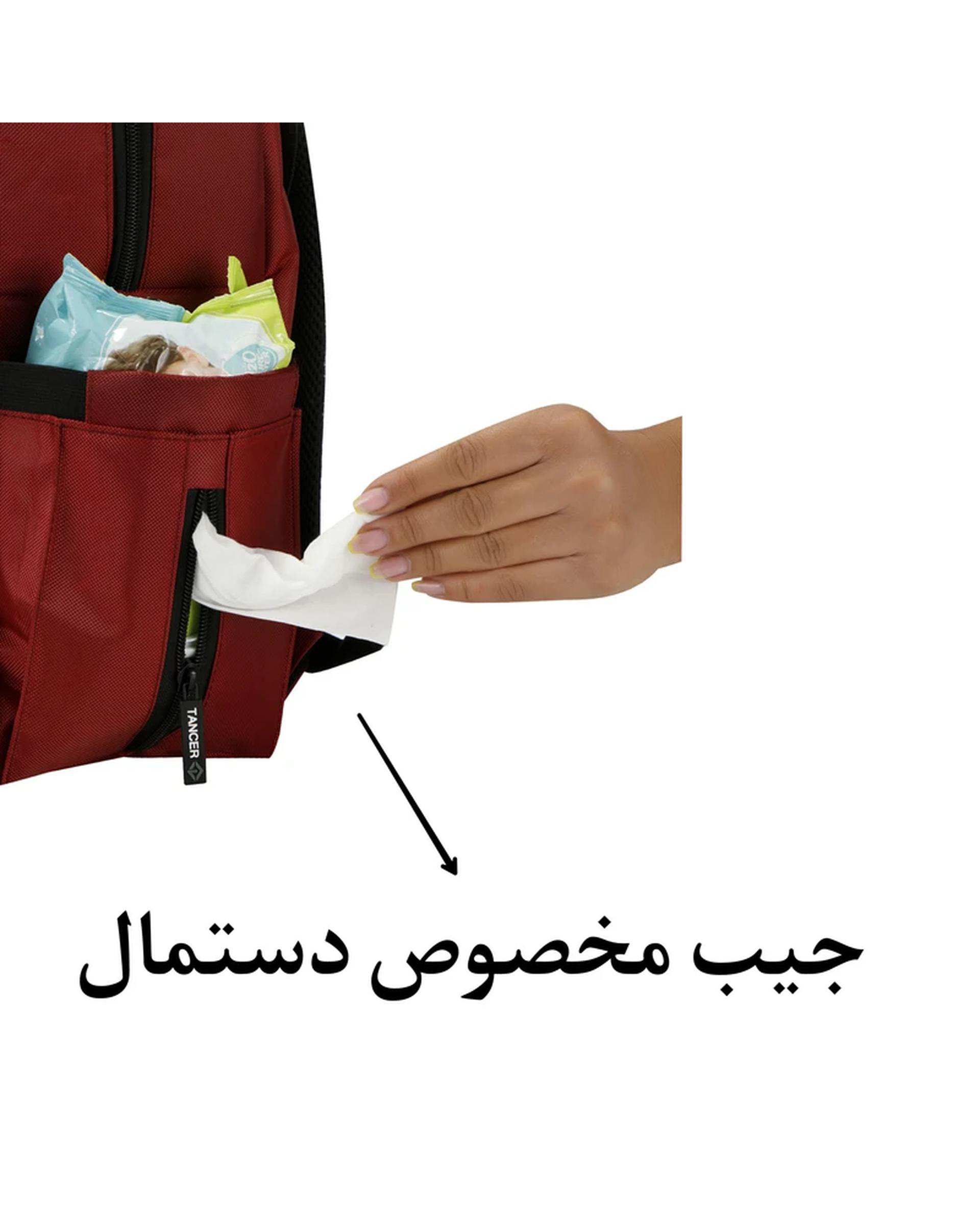 کوله پشتی سیسمونی طوسی تنسر Tancer مدل STAR کد 131