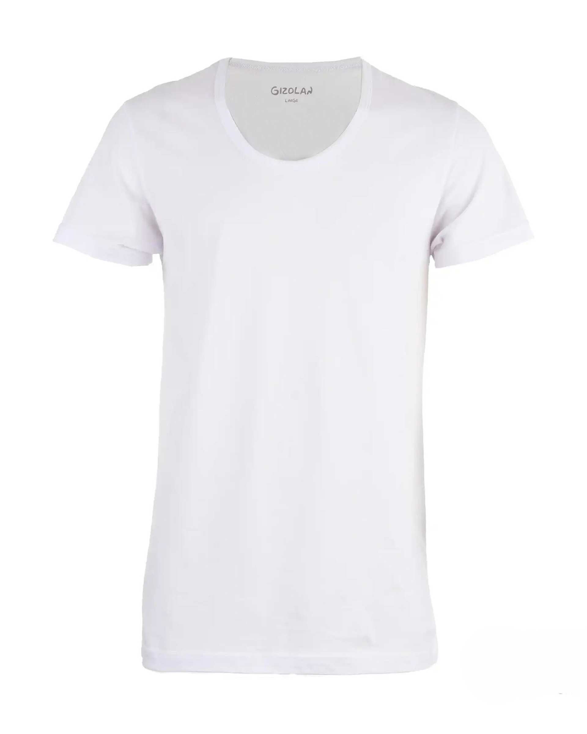 زیرپوش مردانه آستین کوتاه سفید گیزولان Gizolan