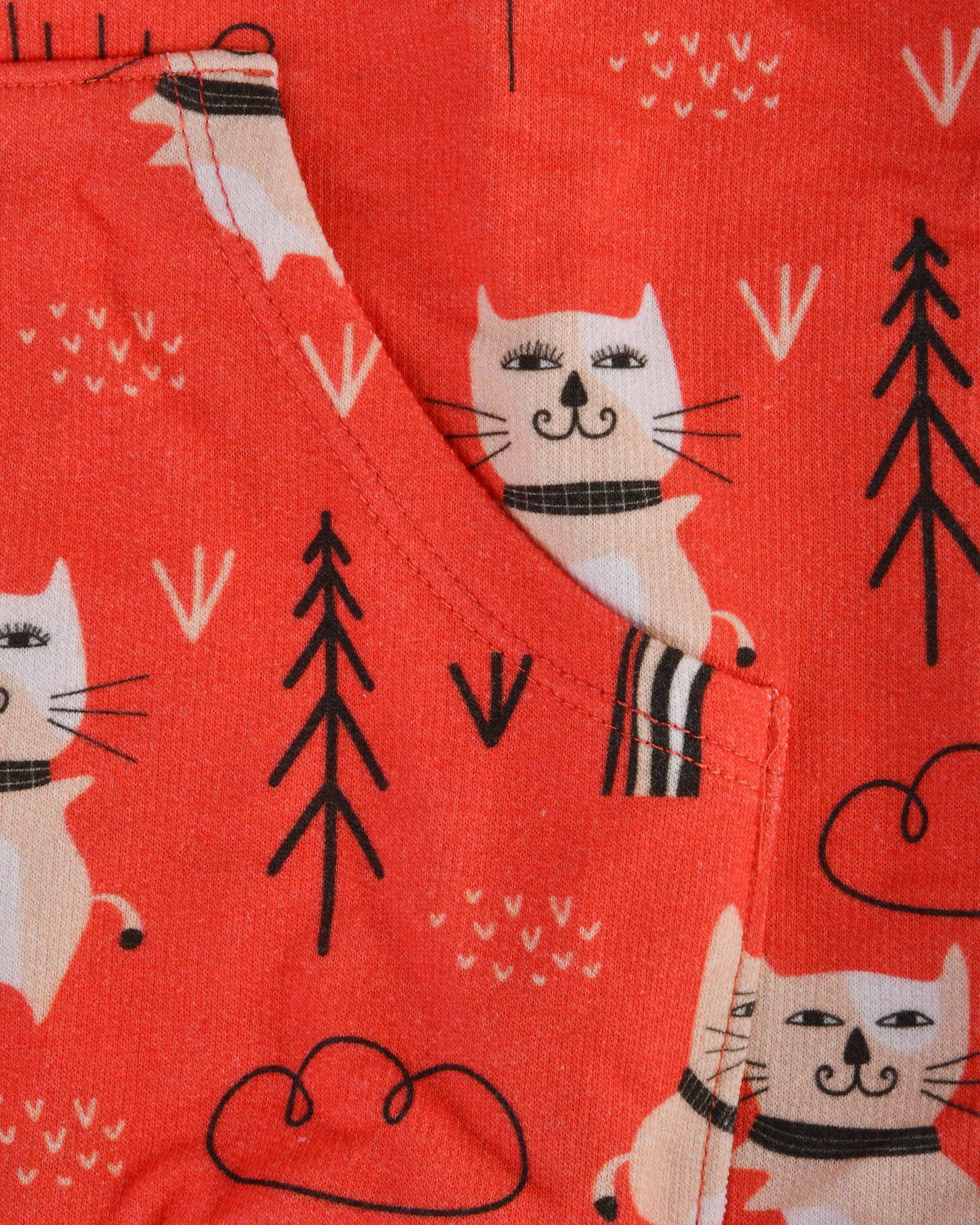 ست هودی و شلوار بچگانه گیزولان Gizolan مدل گربه