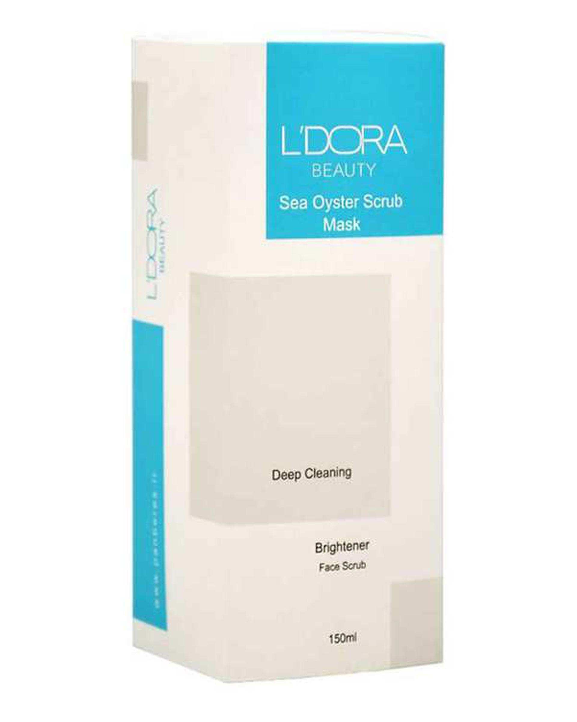 ماسک اسکراب صورت لدورا بیوتی Ldora Beauty حاوی عصاره صدف دریایی 150ml