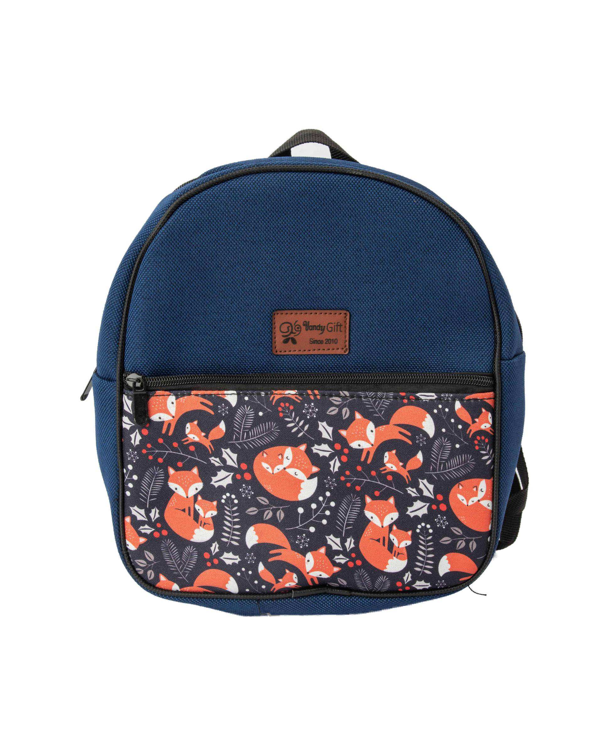 کوله پشتی سرمه ای وندی Vandy مدل بیتا طرح روباه