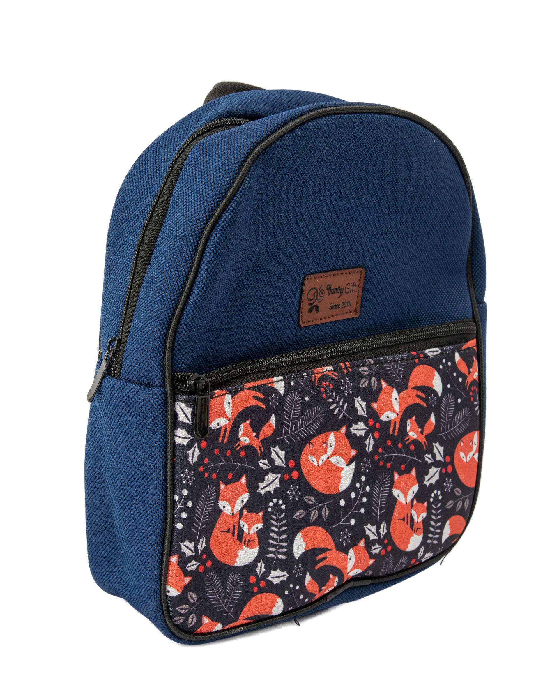 کوله پشتی سرمه ای وندی Vandy مدل بیتا طرح روباه