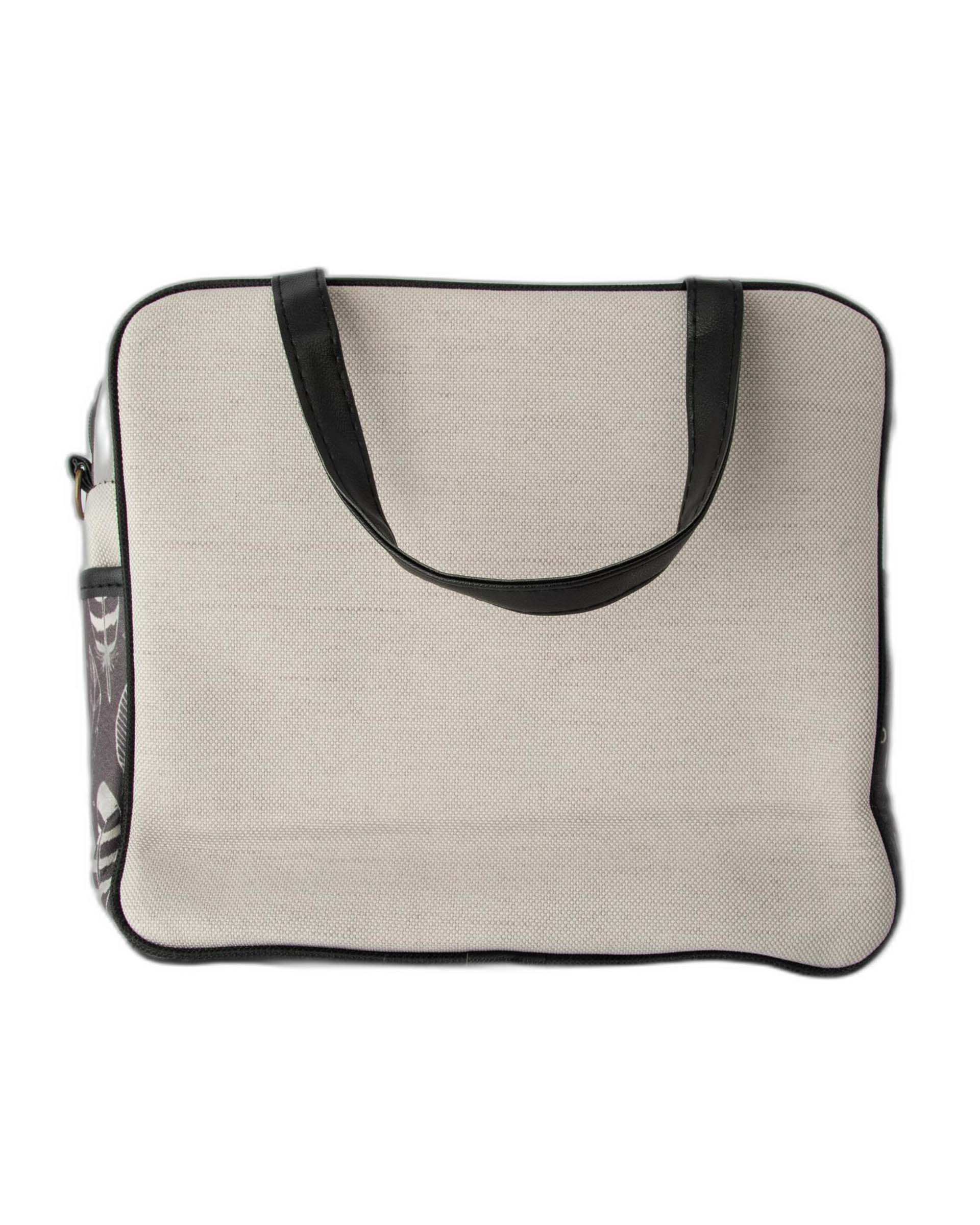 کیف زنانه دستی طوسی وندی Vandi مدل گیسوب طرح پر