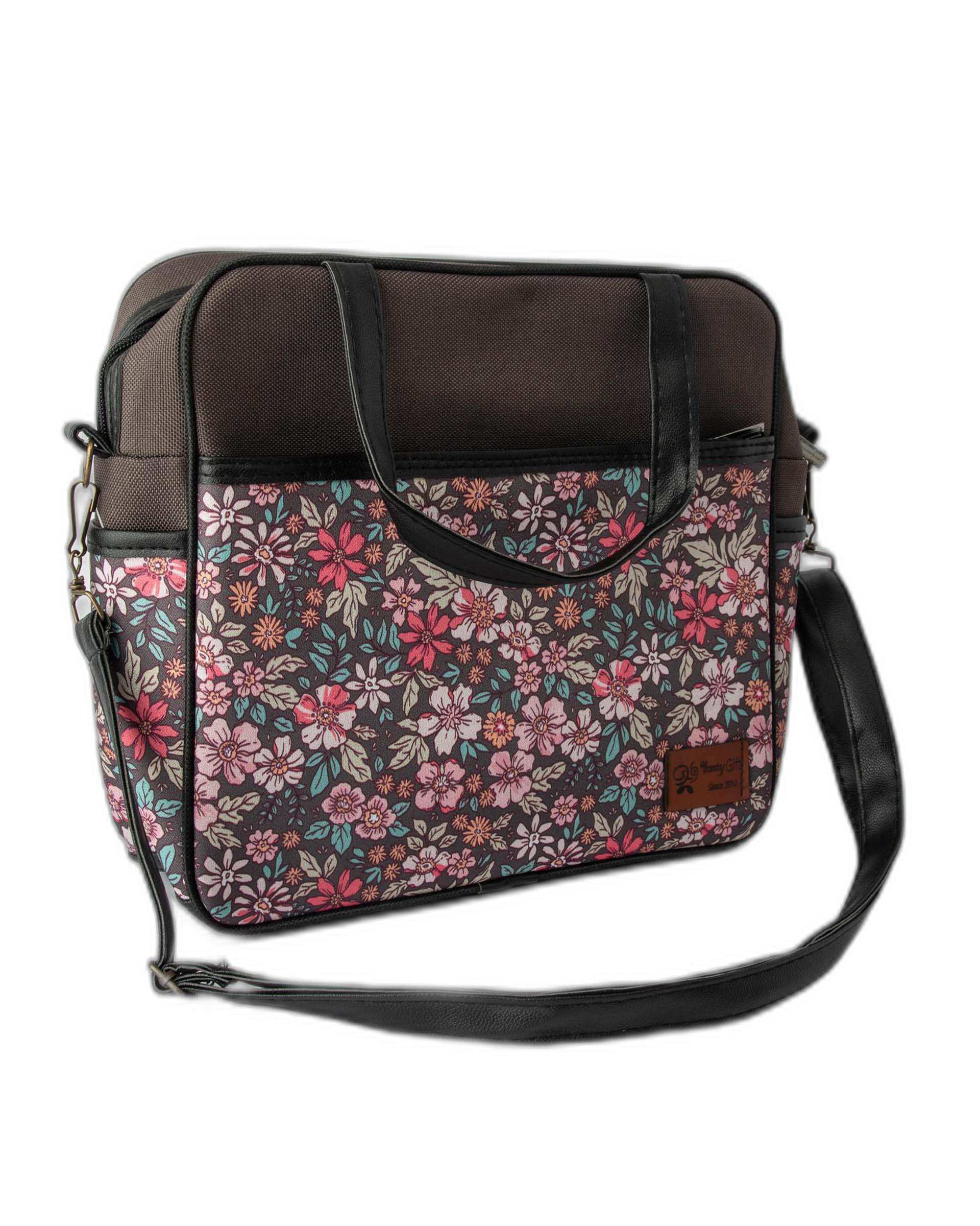 کیف زنانه دستی گلدار وندی Vandi مدل گیسوب