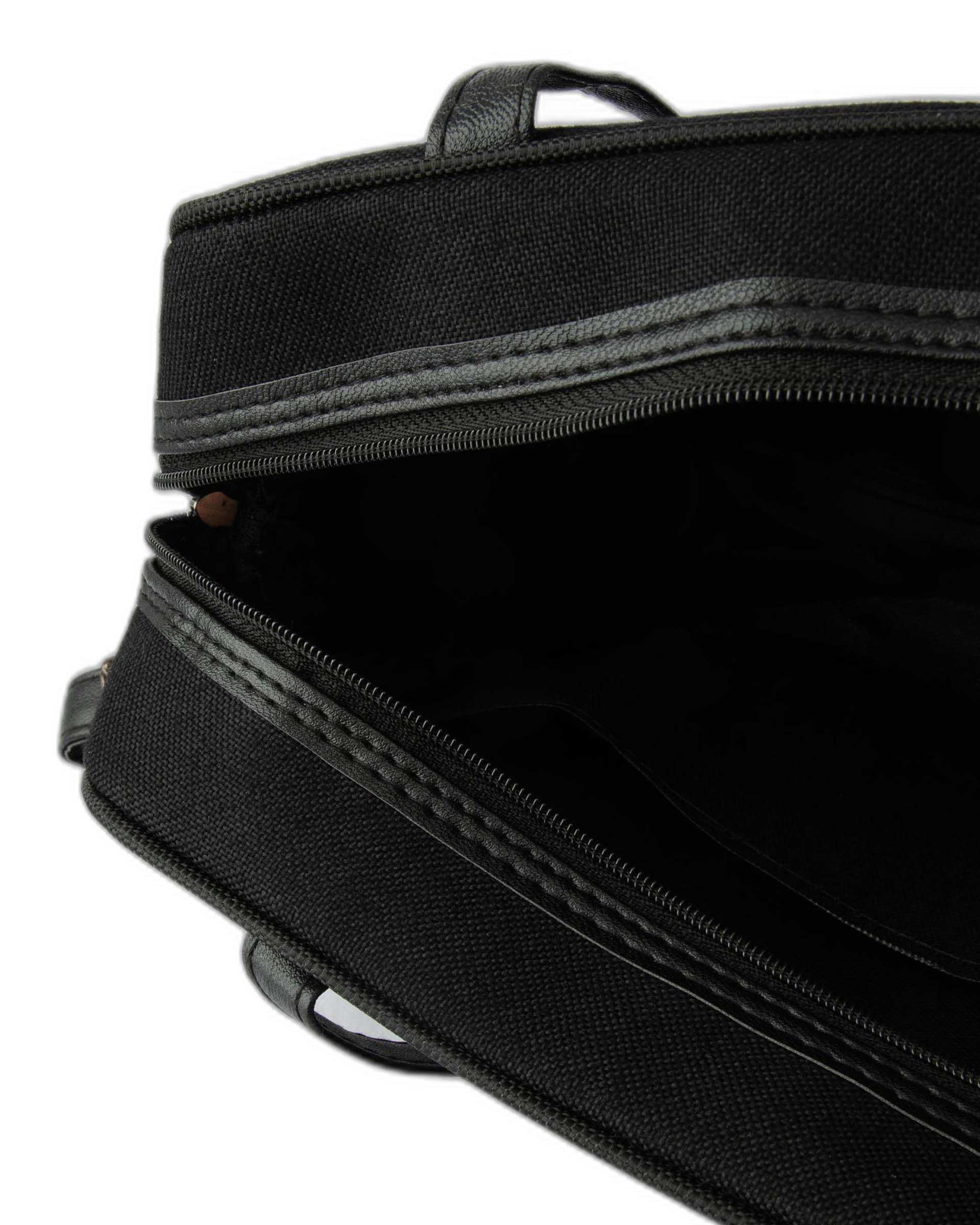 کیف زنانه دستی مشکی گلدار وندی Vandi مدل گیسوب