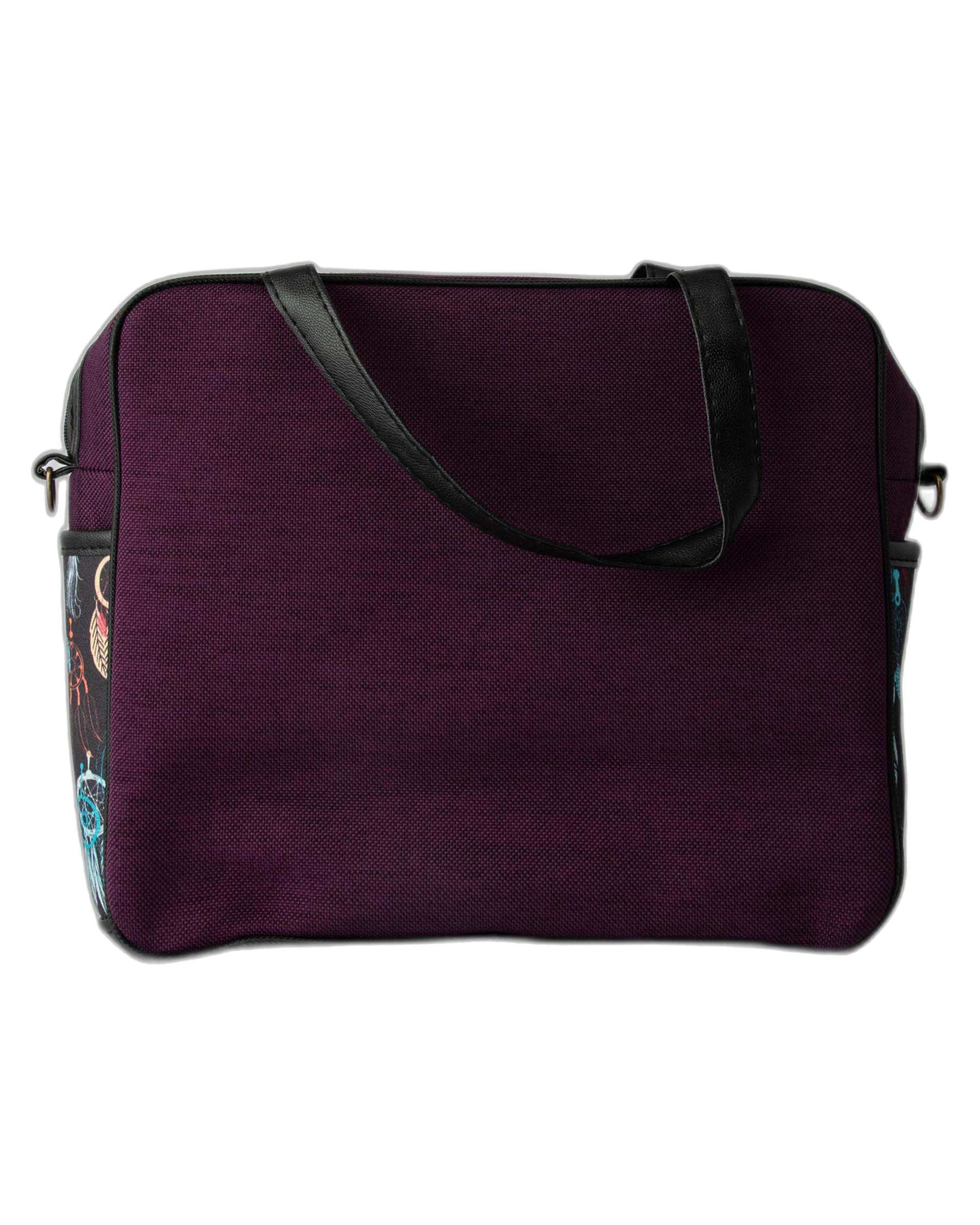 کیف زنانه دستی بنفش وندی Vandi مدل گیسوب طرح دریم کچر