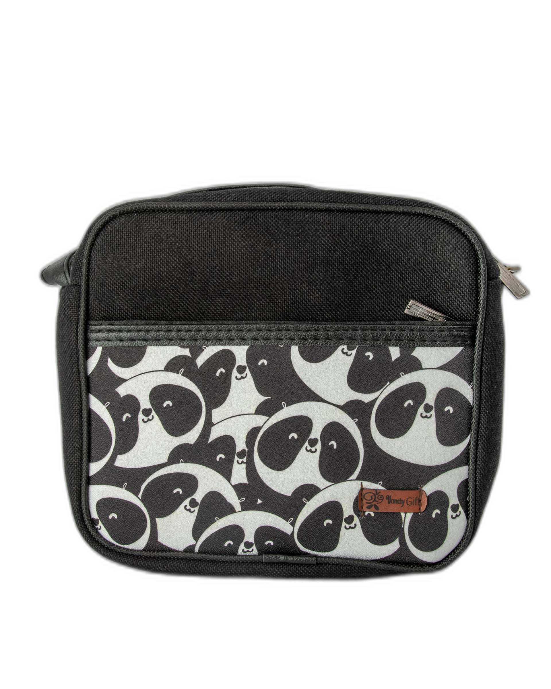 کیف دوشی زنانه مشکی وندی Vandi مدل گیسوک طرح پاندا کد 1127