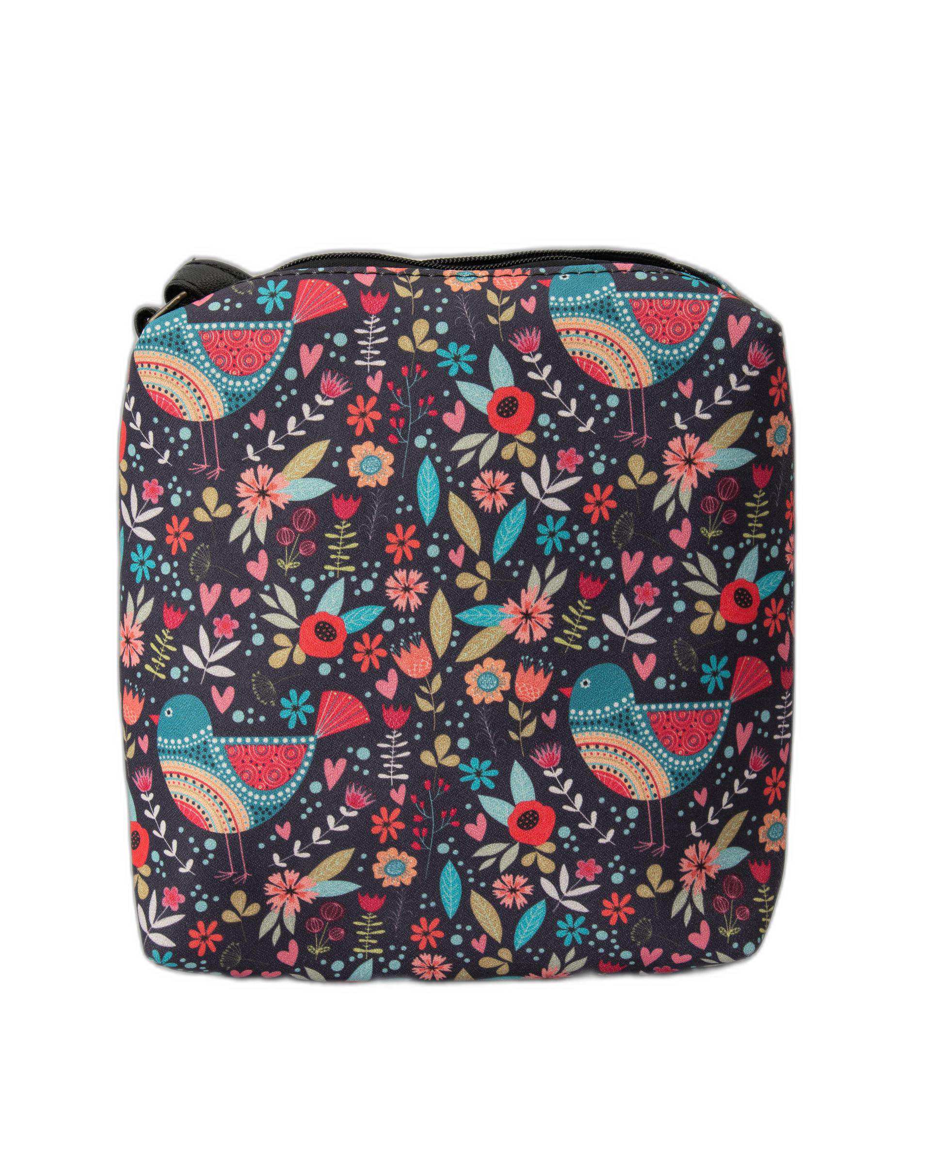 کیف زنانه دوشی وندی Vandi مدل شمیم طرح گل و پرنده